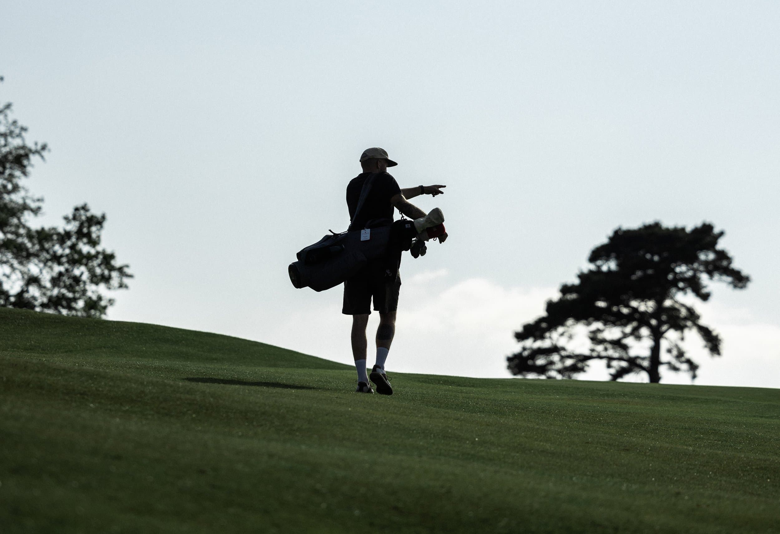 Golf course in soft light