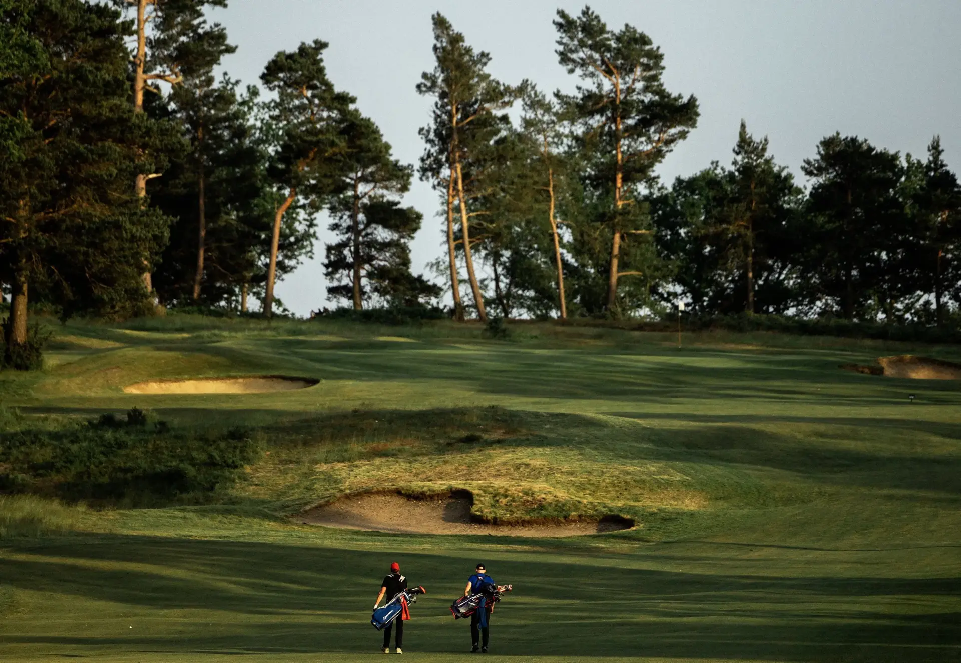 Golf course aerial view
